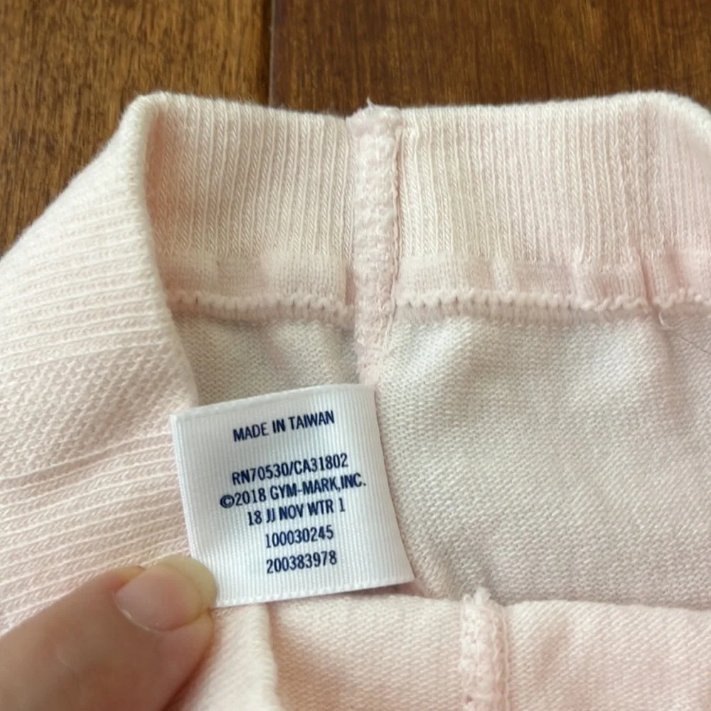 NWOT Janie and Jack Girl Petal Pink Cable Knit Tight